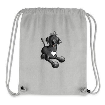 Labbi Love - Labrador Retriever - Stanley/Stella recycelter Gym Bag - Grau meliert - Vorne