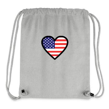 America - Stanley/Stella Recycled Gym Bag - heather grey - Front