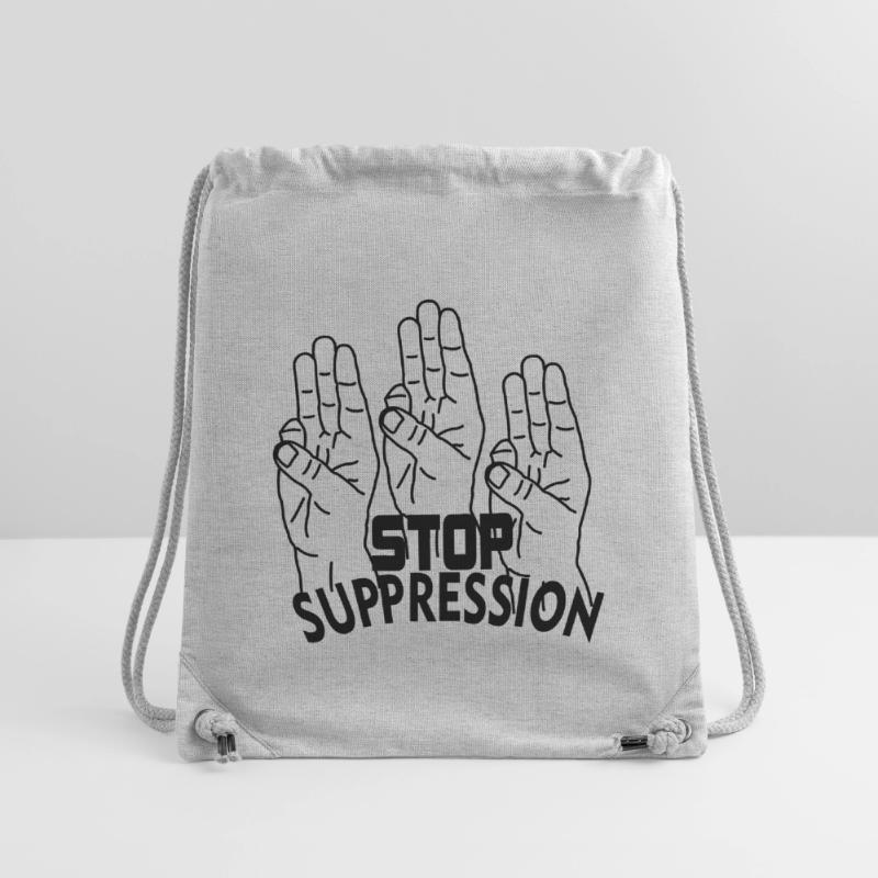 Hand gesture stop suppression Stanley/Stella Recycled Gym Bag