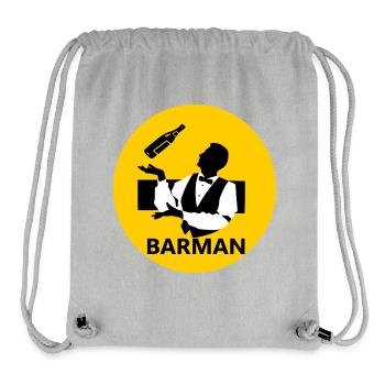 Barman - Sac à cordon recyclé Stanley/Stella - gris chiné - Devant