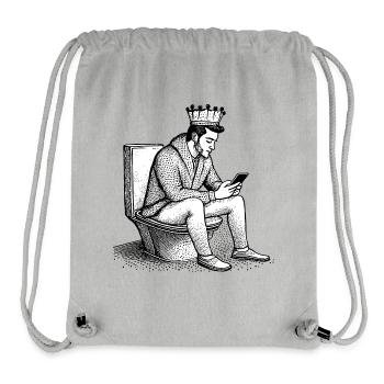 On the mobile - Stanley/Stella Recycled Gym Bag - heather grey - Front