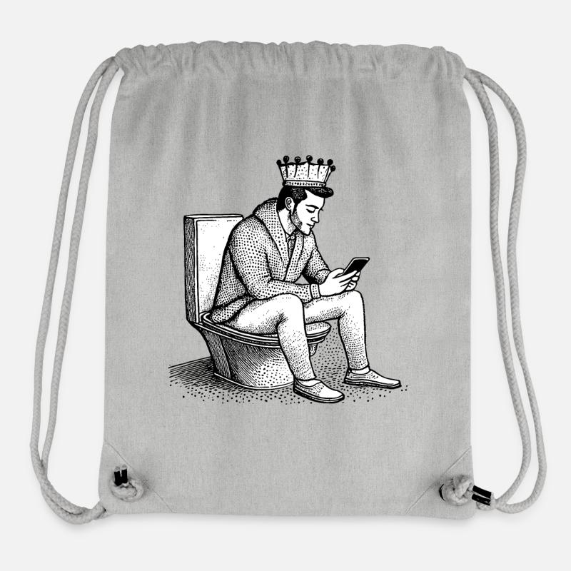 On the mobile - Stanley/Stella Recycled Gym Bag - heather grey