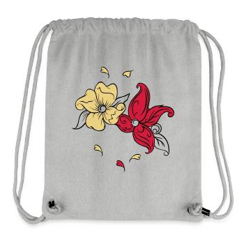 Flower greeting - Stanley/Stella Recycled Gym Bag - heather grey - Front
