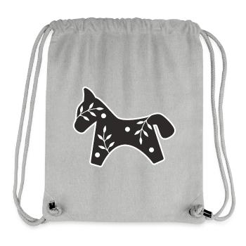 Horse Christmas - Stanley/Stella Recycled Gym Bag - heather grey - Front