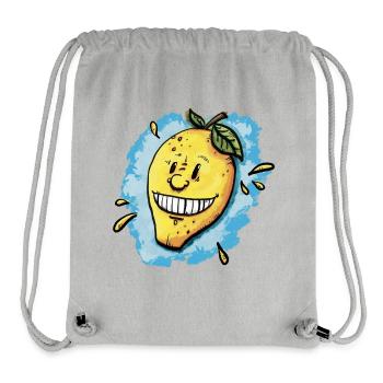 Spritzig / Sauer / Zitrone / Limonade / Sommer - Stanley/Stella recycelter Gym Bag - Grau meliert - Vorne