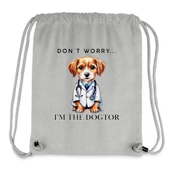 Dogtor - Sac à cordon recyclé Stanley/Stella - gris chiné - Devant