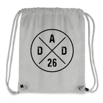 Dad 26 Grunge Baby Vatertag - Papa 2026 Geschenk - Stanley/Stella recycelter Gym Bag - Grau meliert - Vorne