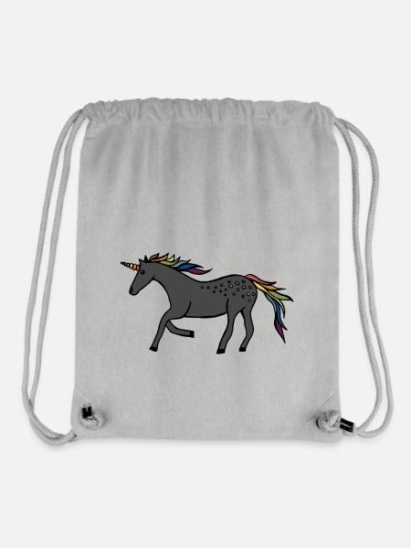Fast Unicorn - Stanley/Stella Recycled Gym Bag - heather grey