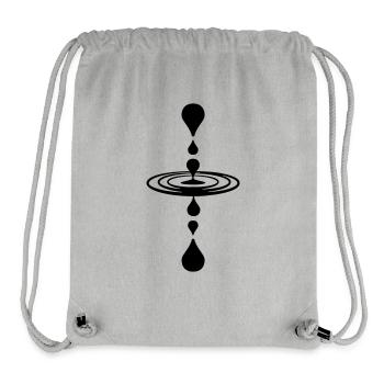 Mirror drop of water - Stanley/Stella Recycled Gym Bag - heather grey - Front
