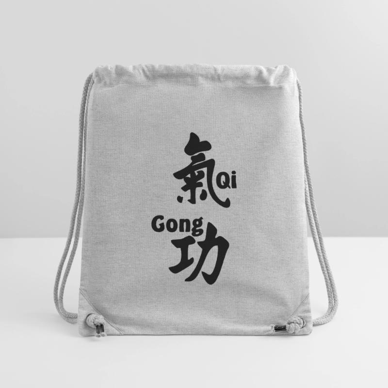QI gong script with text vertical Stanley/Stella Recycled Gym Bag