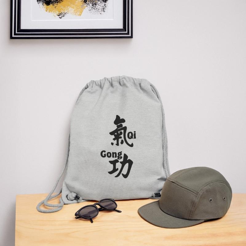 QI gong script with text vertical Stanley/Stella Recycled Gym Bag