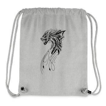 Drache Fantasy Feuerdrache - Stanley/Stella recycelter Gym Bag - Grau meliert - Vorne