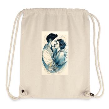 Sensual couple of lines - Stanley/Stella Recycled Gym Bag - natural - Front