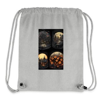 4 geometry portals of horror - Stanley/Stella Recycled Gym Bag - heather grey - Front