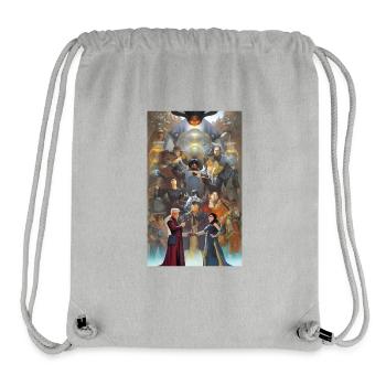 Abstracted futuristic family portrait - Stanley/Stella Recycled Gym Bag - heather grey - Front