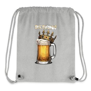 Bierkönig Krug Krone Bierzelt King saufen - Stanley/Stella recycelter Gym Bag - Grau meliert - Vorne