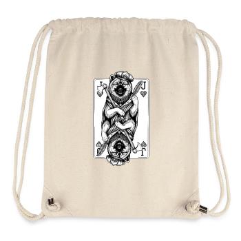 Eurasier | Jack Of Hearts | Karten - Stanley/Stella recycelter Gym Bag - Naturweiß - Vorne