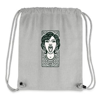 Hip Hop Face #3 - Stanley/Stella recycelter Gym Bag - Grau meliert - Vorne