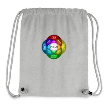 IKIGAI international - Stanley/Stella recycelter Gym Bag - Grau meliert - Vorne