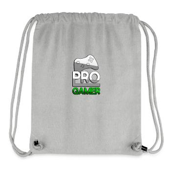 PRO GAMER (Grün) + Controller - Gaming - Stanley/Stella recycelter Gym Bag - Grau meliert - Vorne