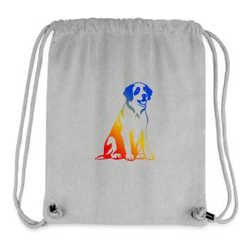 Saint Bernard Dog - Stanley/Stella Recycled Gym Bag - heather grey - Front