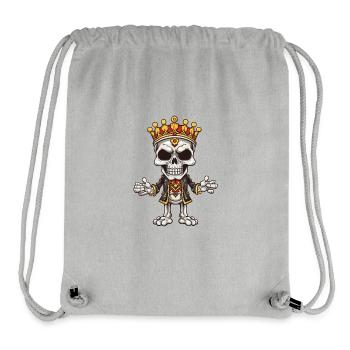 Squelette de la couronne royale - Sac à cordon recyclé Stanley/Stella - gris chiné - Devant