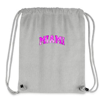Miami-Logo: College-Design mit tropischem Flair - Stanley/Stella recycelter Gym Bag - Grau meliert - Vorne