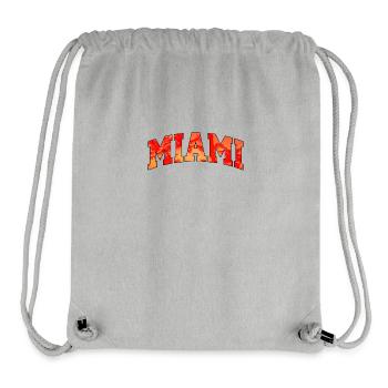 Miami-Logo: College-Design mit tropischem Flair - Stanley/Stella recycelter Gym Bag - Grau meliert - Vorne