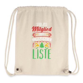 Santa Claus Christmas Time Naughty Christmas - Stanley/Stella Recycled Gym Bag - natural - Front