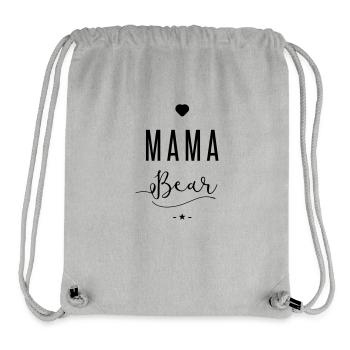 mama bear - Stanley/Stella recycelter Gym Bag - Grau meliert - Vorne