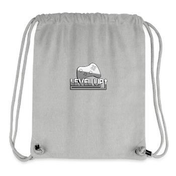 LEVEL UP + Contrôleur - Jeux - Sac à cordon recyclé Stanley/Stella - gris chiné - Devant