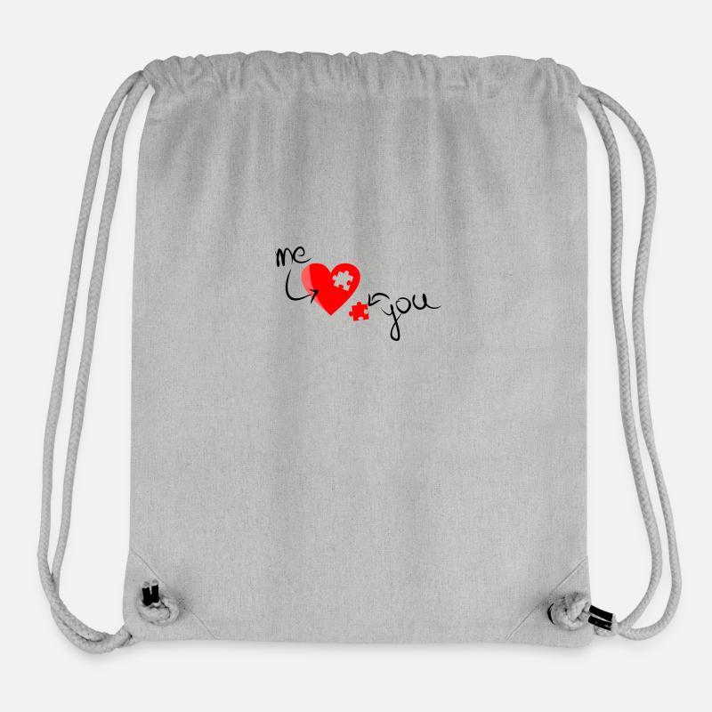 Lovepuzzle - Stanley/Stella recycelter Gym Bag - Grau meliert