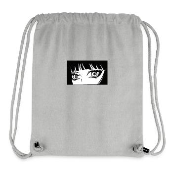 Anime Eyes Black white - Stanley/Stella Recycled Gym Bag - heather grey - Front