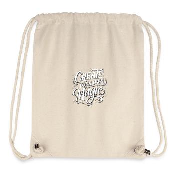 Create Your Own Magic Text - Stanley/Stella recycelter Gym Bag - Naturweiß - Vorne