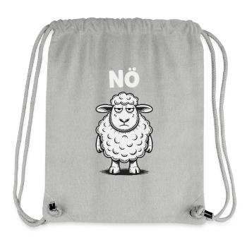 Lower Austria – Grumpy Sheep Humor Design - Stanley/Stella Recycled Gym Bag - heather grey - Front