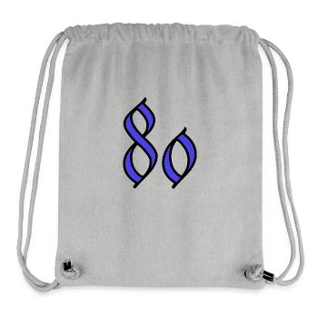 80. 80 JAHRE. 80. JAHRESTAG. 80-JÄHRIGES JUBILÄUM. - Stanley/Stella recycelter Gym Bag - Grau meliert - Vorne