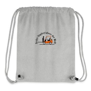 Staplerfahrer orange beste Staplerfahrer der Welt - Stanley/Stella recycelter Gym Bag - Grau meliert - Vorne