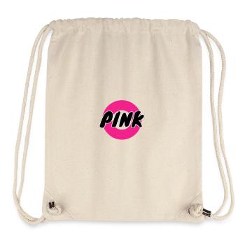 PINK logo in a circle - Stanley/Stella Recycled Gym Bag - natural - Front