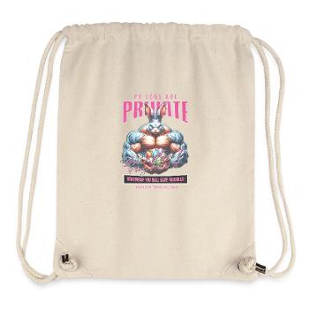 Easter Bunny "My Eggs Are Private" - Stanley/Stella Recycled Gym Bag - natural - Front