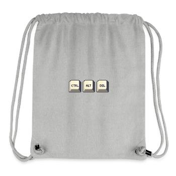 Strg Alt Entf - Stanley/Stella recycelter Gym Bag - Grau meliert - Vorne