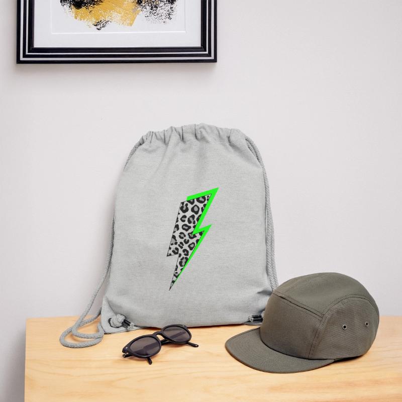Lightning Leopard Pattern with Neon Shadow Stanley/Stella Recycled Gym Bag