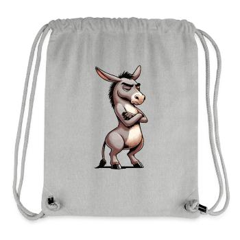 Donkey Donkey Donkey Holder Muli Long-Eared Donkey Muli - Stanley/Stella Recycled Gym Bag - heather grey - Front