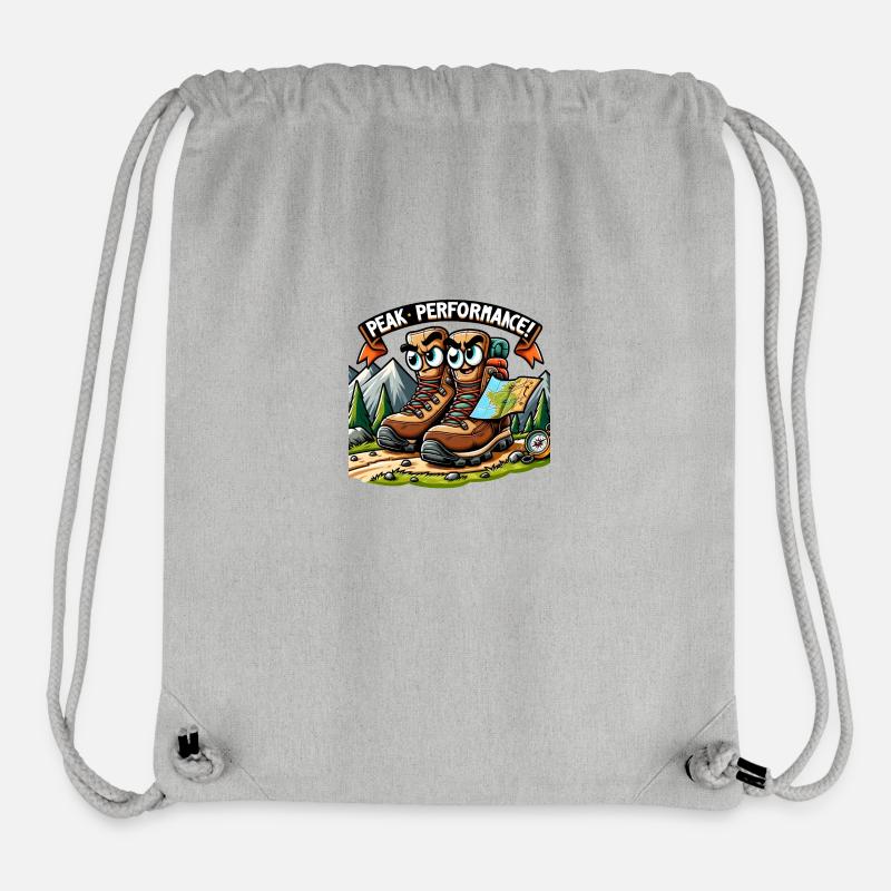 Performances optimales - Sac à cordon recyclé Stanley/Stella - gris chiné