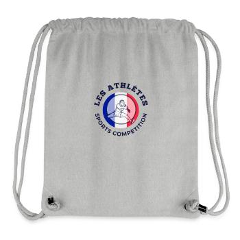 Les Athlètes Sports Compétition - Sac à cordon recyclé Stanley/Stella - gris chiné - Devant