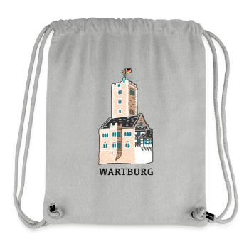 Wartburg bei Eisenach, Thüringen - Stanley/Stella recycelter Gym Bag - Grau meliert - Vorne