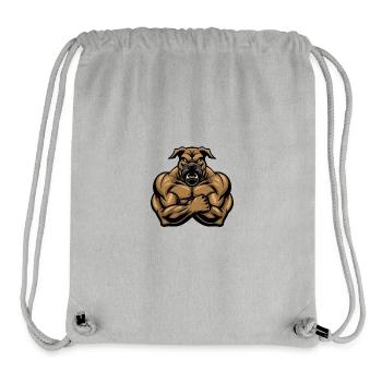 Kangal Dog Muscles Fitness - Stanley/Stella Recycled Gym Bag - heather grey - Front