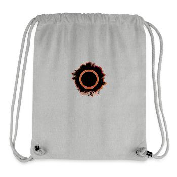 Black hole - Schwarzes Loch - Stanley/Stella recycelter Gym Bag - Grau meliert - Vorne