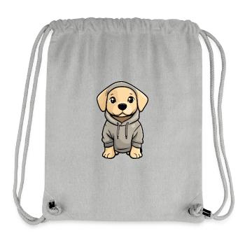 Labrador Dog Funny - Stanley/Stella Recycled Gym Bag - heather grey - Front
