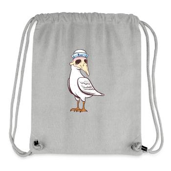maritim Halloween Möwe Möwen Matrose - Stanley/Stella recycelter Gym Bag - Grau meliert - Vorne