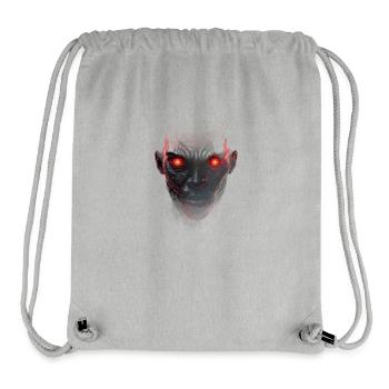 Mystical Face with Glowing Eyes - Stanley/Stella Recycled Gym Bag - heather grey - Front